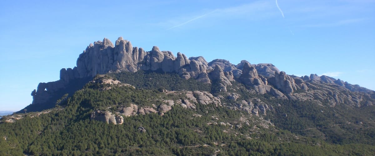 Montserrat des de la Torre Baixa (gener 2012)