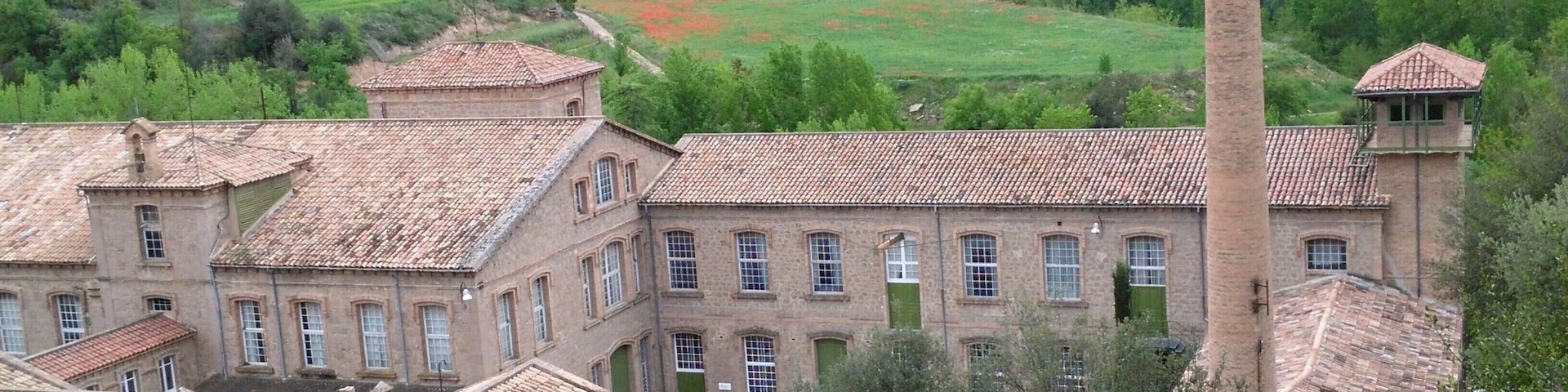 Vista general de la fàbrica de cal Marçal