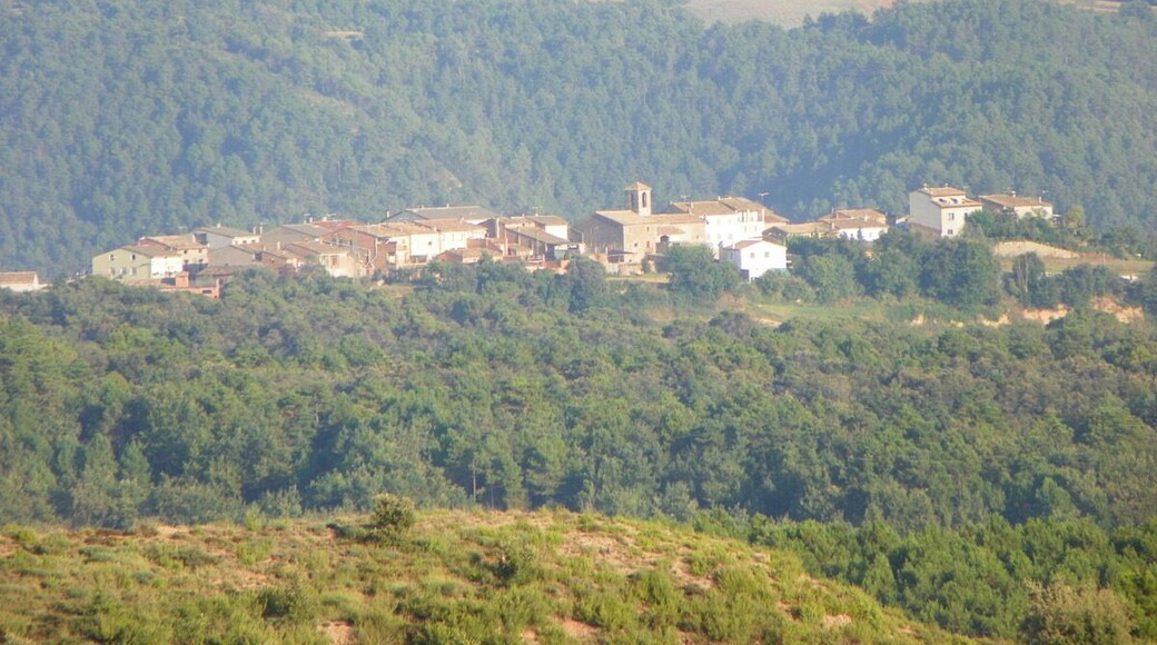 La Torre d'Oristà des de Santa Eulàlia de Pardines