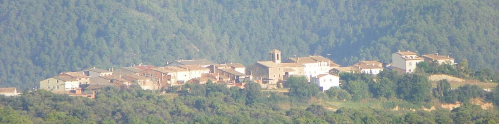 La Torre d'Oristà des de Santa Eulàlia de Pardines