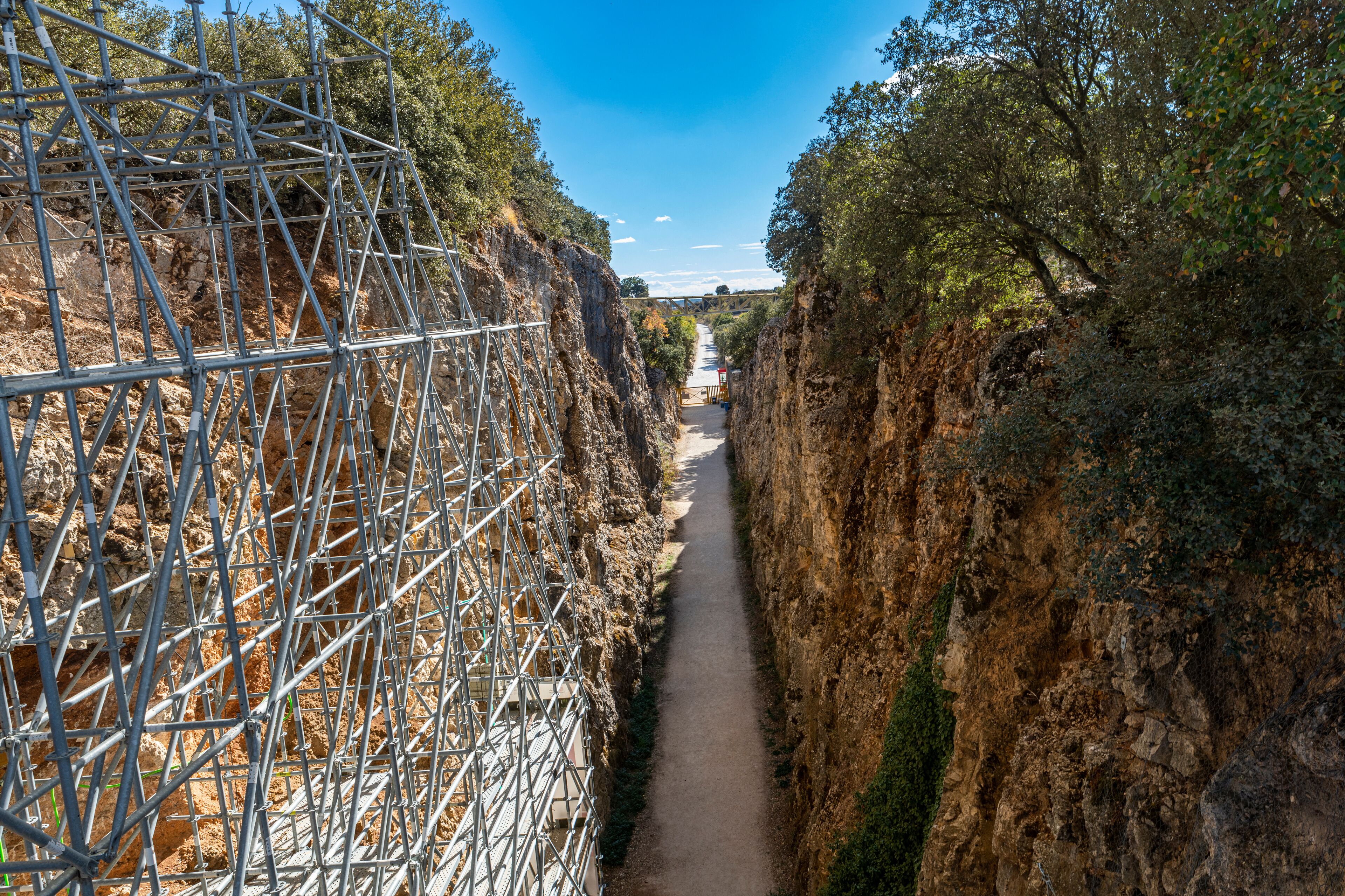 Excavation site, Archaeological site of Atapuerca, UNESCO World Heritage Site, Castilla y Leon, Spain, Europe