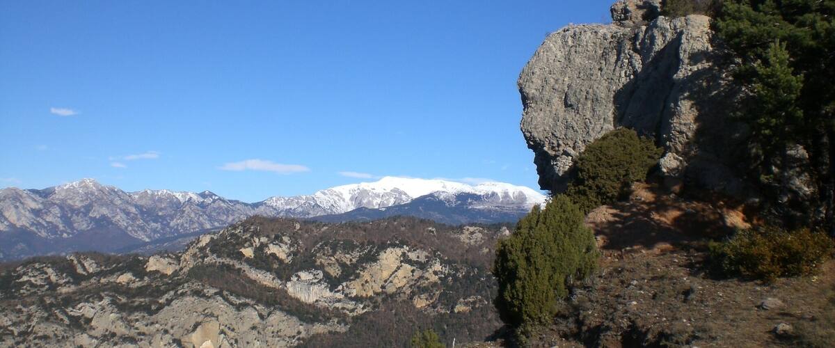 Vistes direcció N des de la Foradada (desembre 2010)