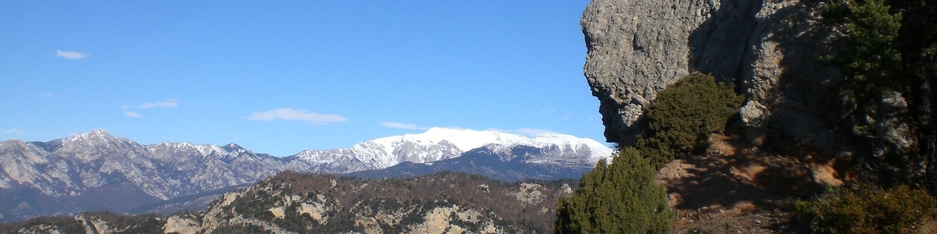 Vistes direcció N des de la Foradada (desembre 2010)