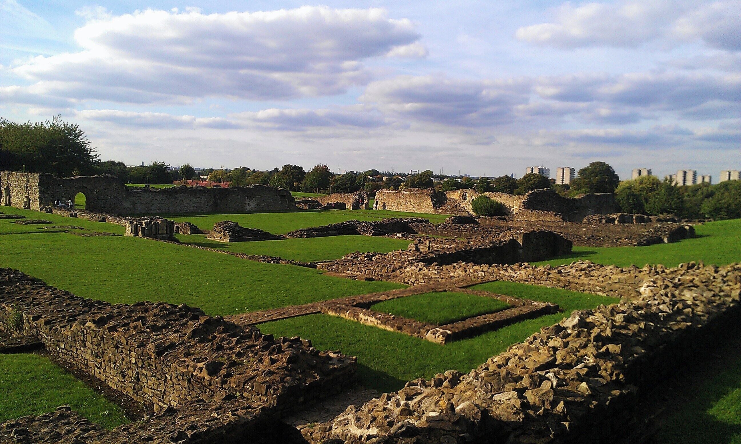 The remains of Lesnes Abbey in southeast London.