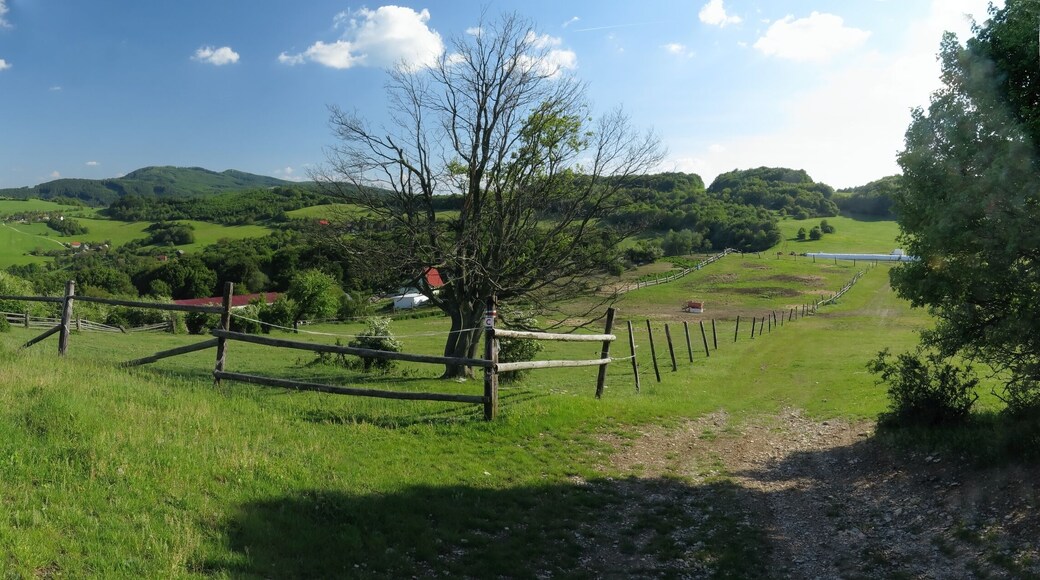 Panorama view from Povazsky inovec mountains near Nová Lehota in Slovakia