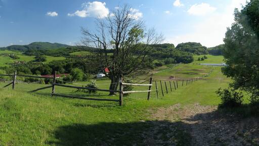 Panorama view from Povazsky inovec mountains near Nová Lehota in Slovakia