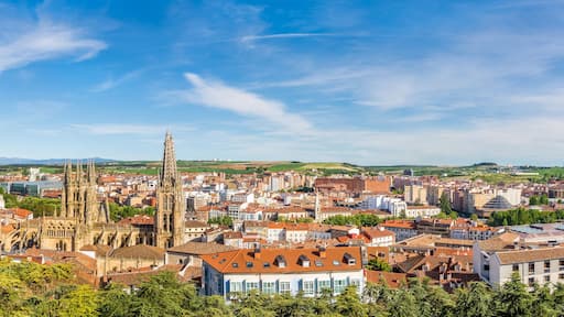 Panoramic view at the Burgos Town in Spain