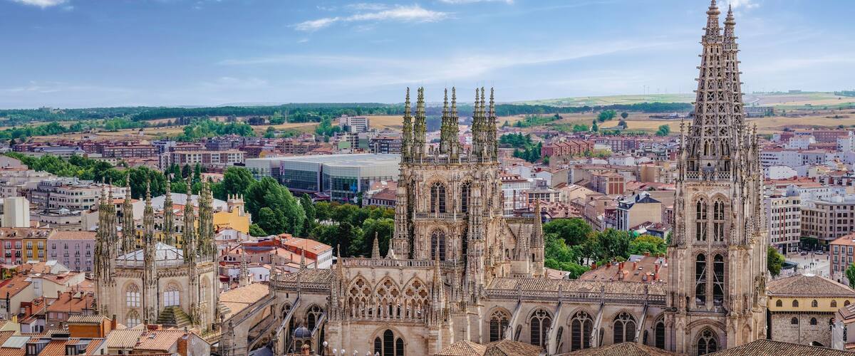 Landscape Photo of The Cathedral of Burgos in Castile and Leon, Spain