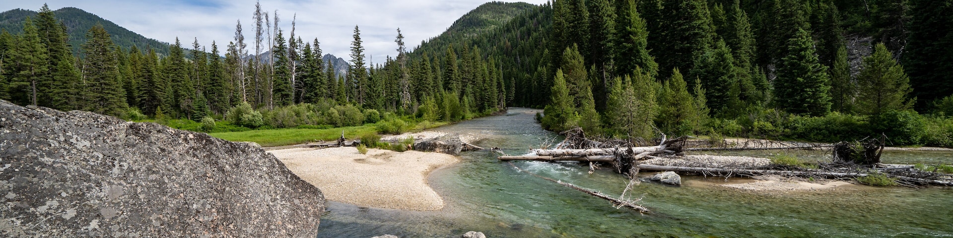 Tributary of the Payette River in Grandjean Idaho, at the Sacajawea Hot Springs