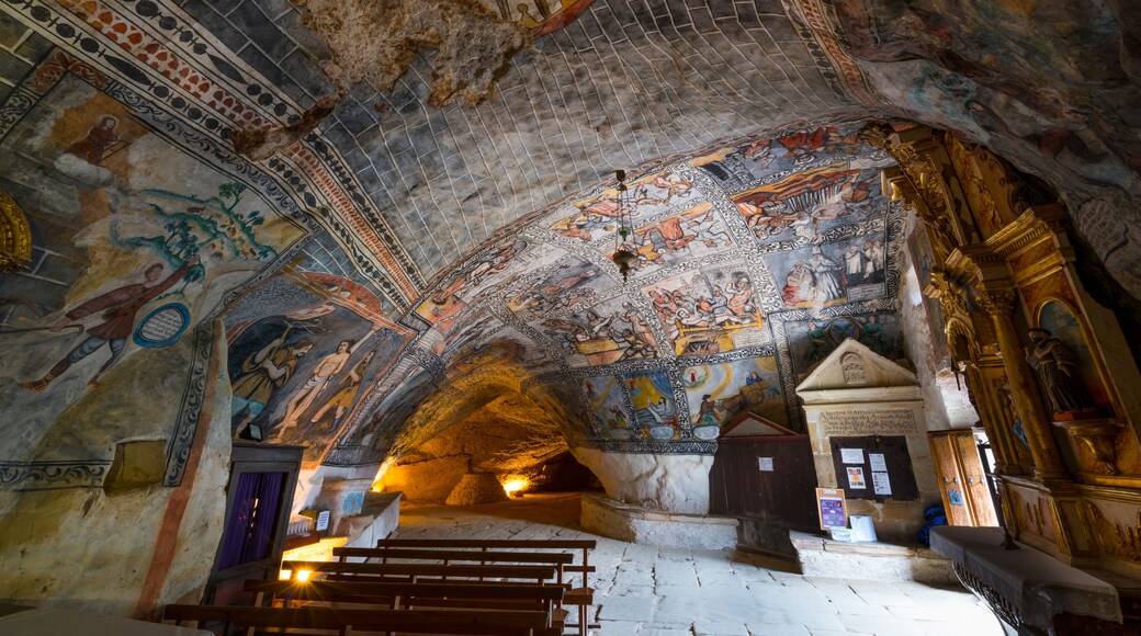 Ermita San Bernabe, Ojo Guareña Natural Monument, Merindad de Sotoscueva, Burgos, Castillo y Leon, Spain, Europe