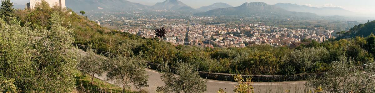 View of the italian town of Cassino