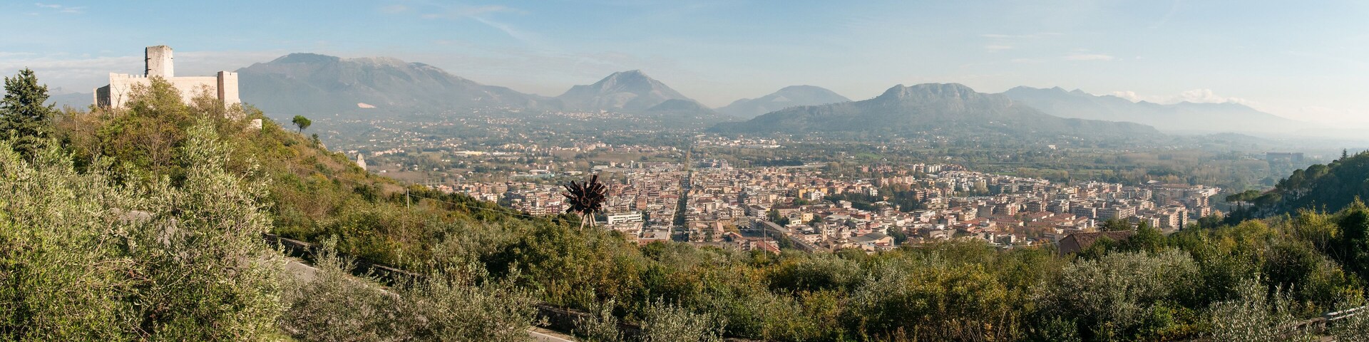View of the italian town of Cassino