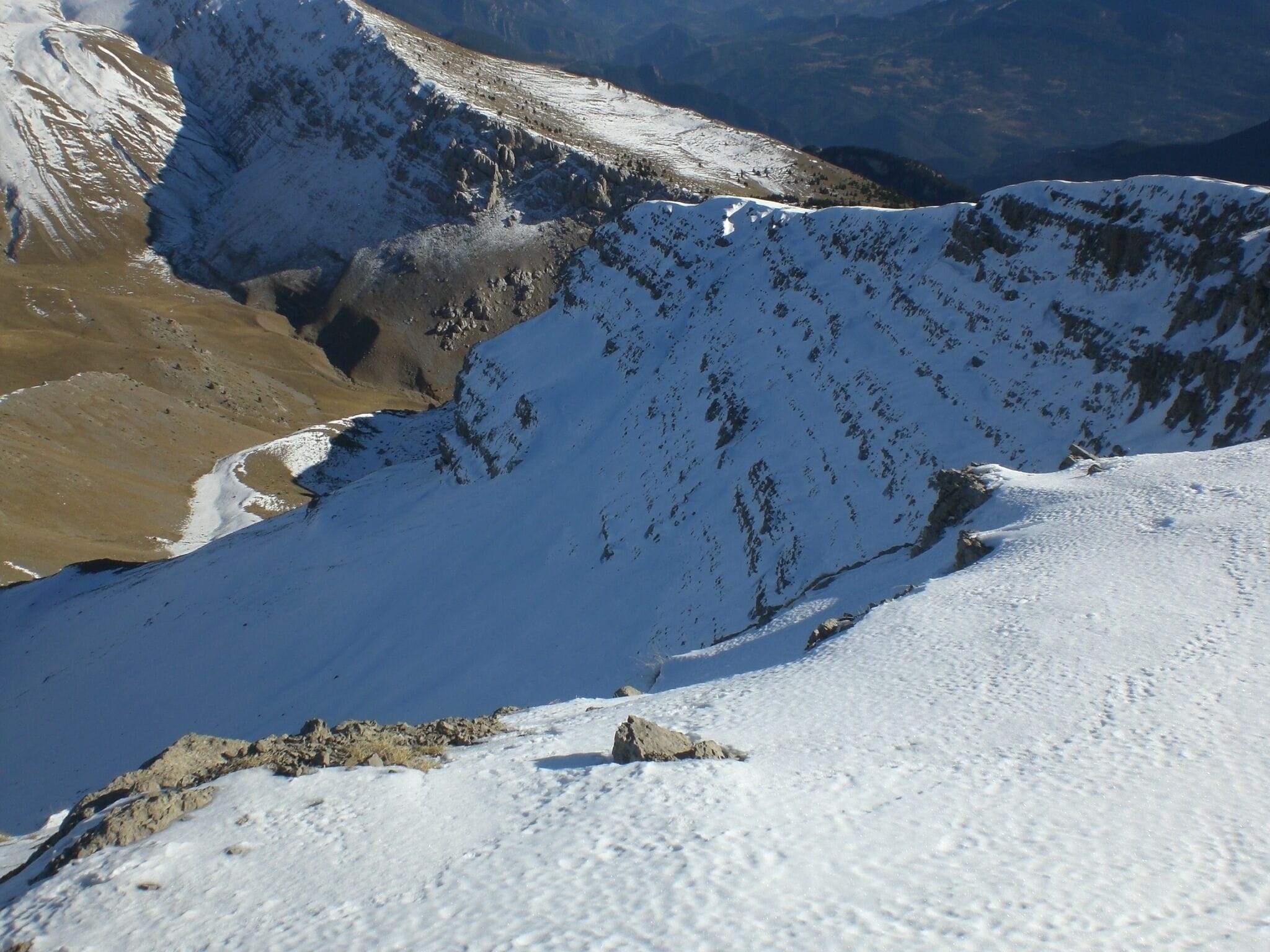 Pas del Cabriol des del Pic de Costa Cabriolera, Parc Natural del Cadí-Moixeró (novembre 2011)