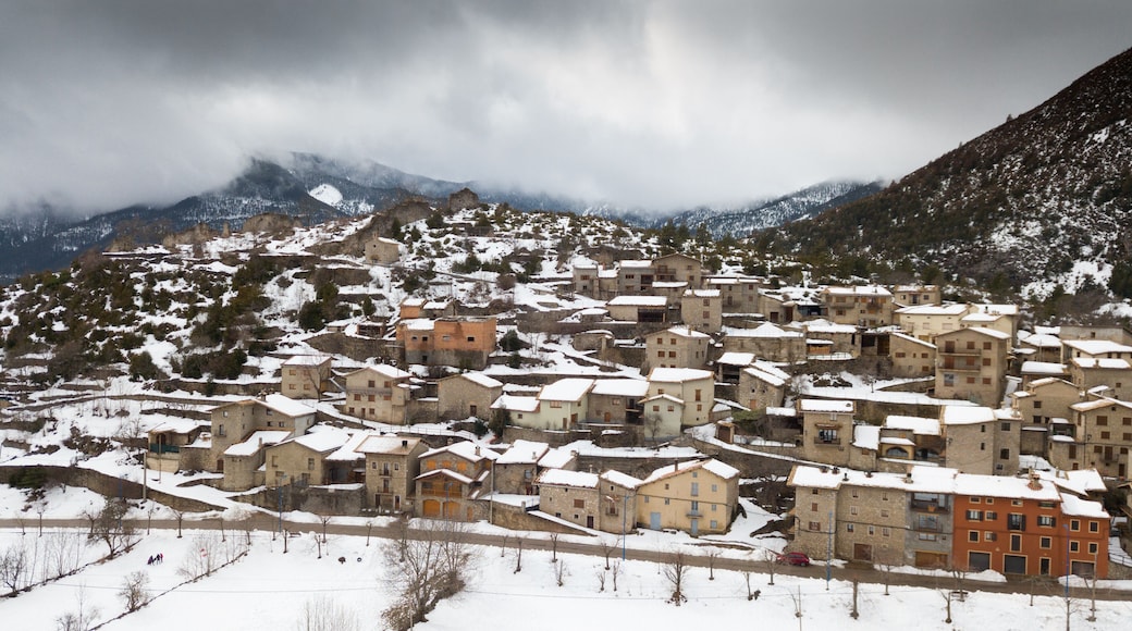 Image of Gosol village in the north of Catalonia in high