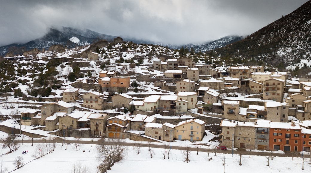Image of Gosol village in the north of Catalonia in high