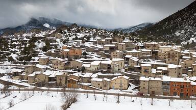 Image of Gosol village in the north of Catalonia in high
