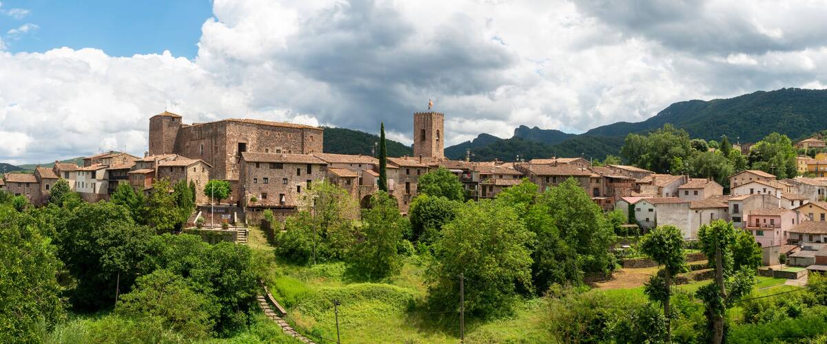 Santa Pau is a medieval municipality in the heart of La Garrotxa Volcanic Zone Natural Park, province of Girona, Catalonia, Spain