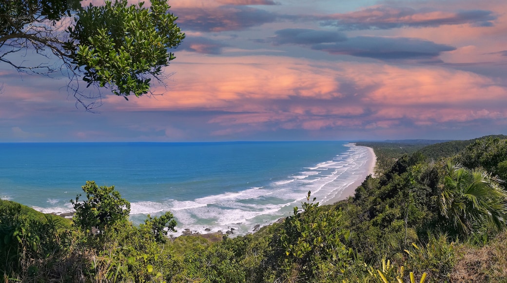 Aerial view of the Serra Grande beach in southern Bahia Brazil