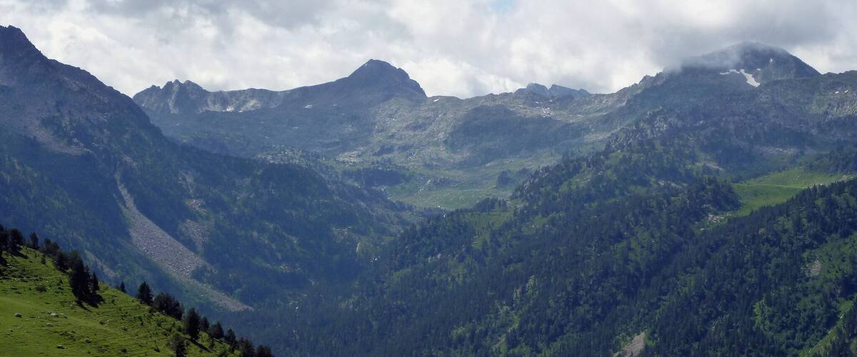 La Vall de Ruda des del port de la Bonaigua (Naut Aran - Vall d'Aran)