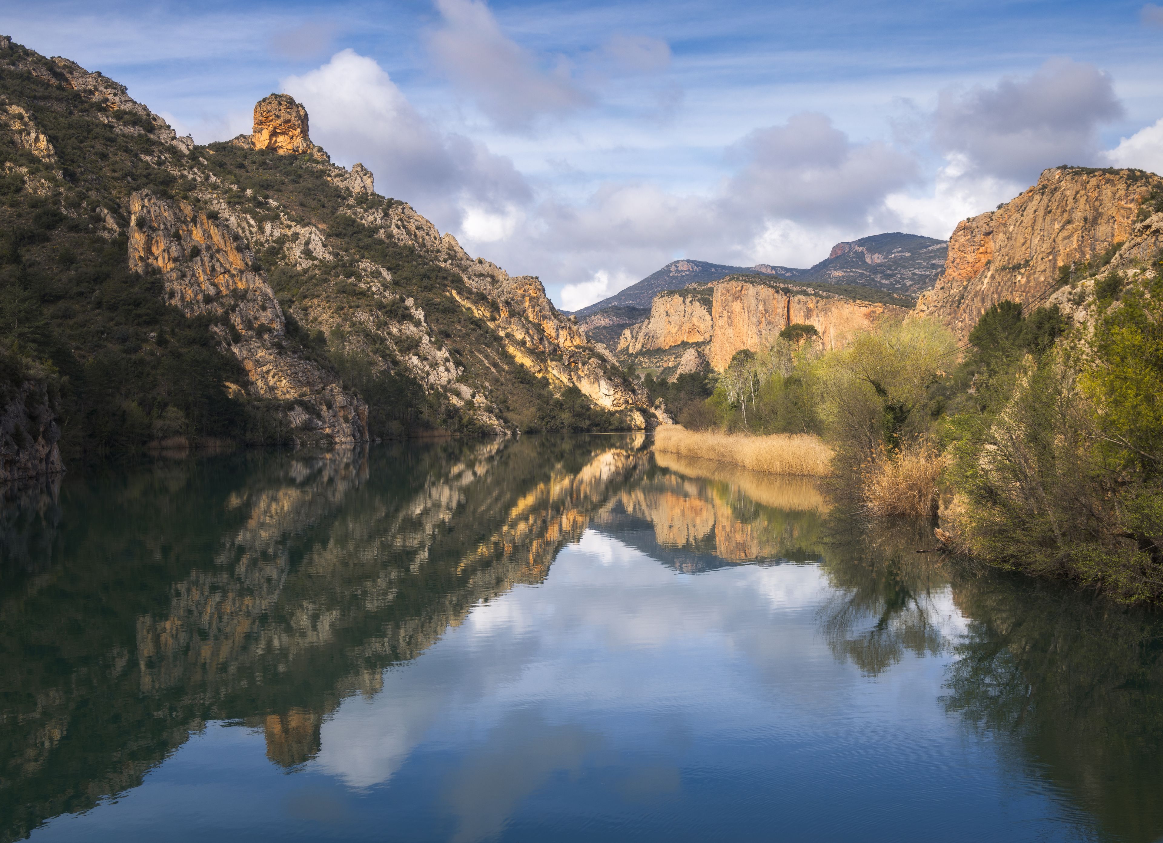Reservoir of Sant Llorenc de Montgai, Catalonia