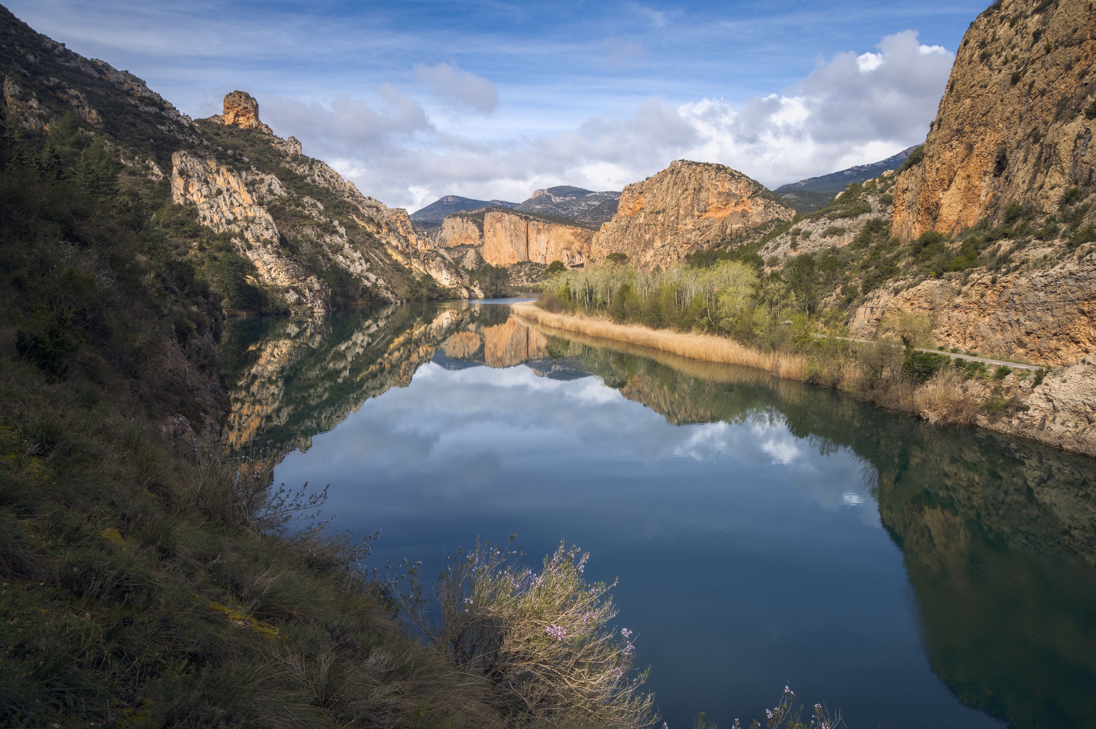 Reservoir of Sant Llorenc de Montgai, Catalonia