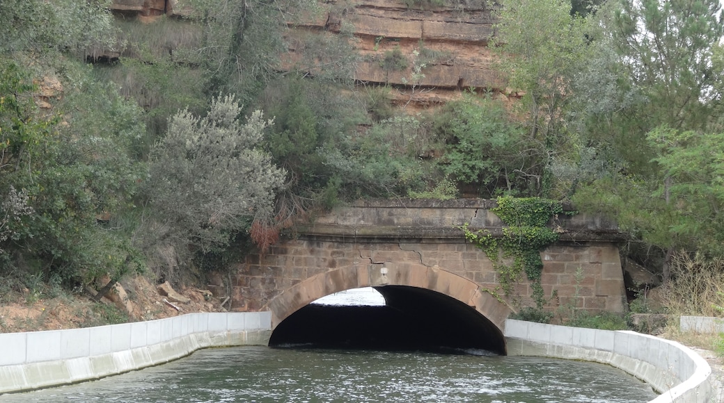 Canal d'Urgell entre la Peixera i Collfred. Segon túnel de la Peixera