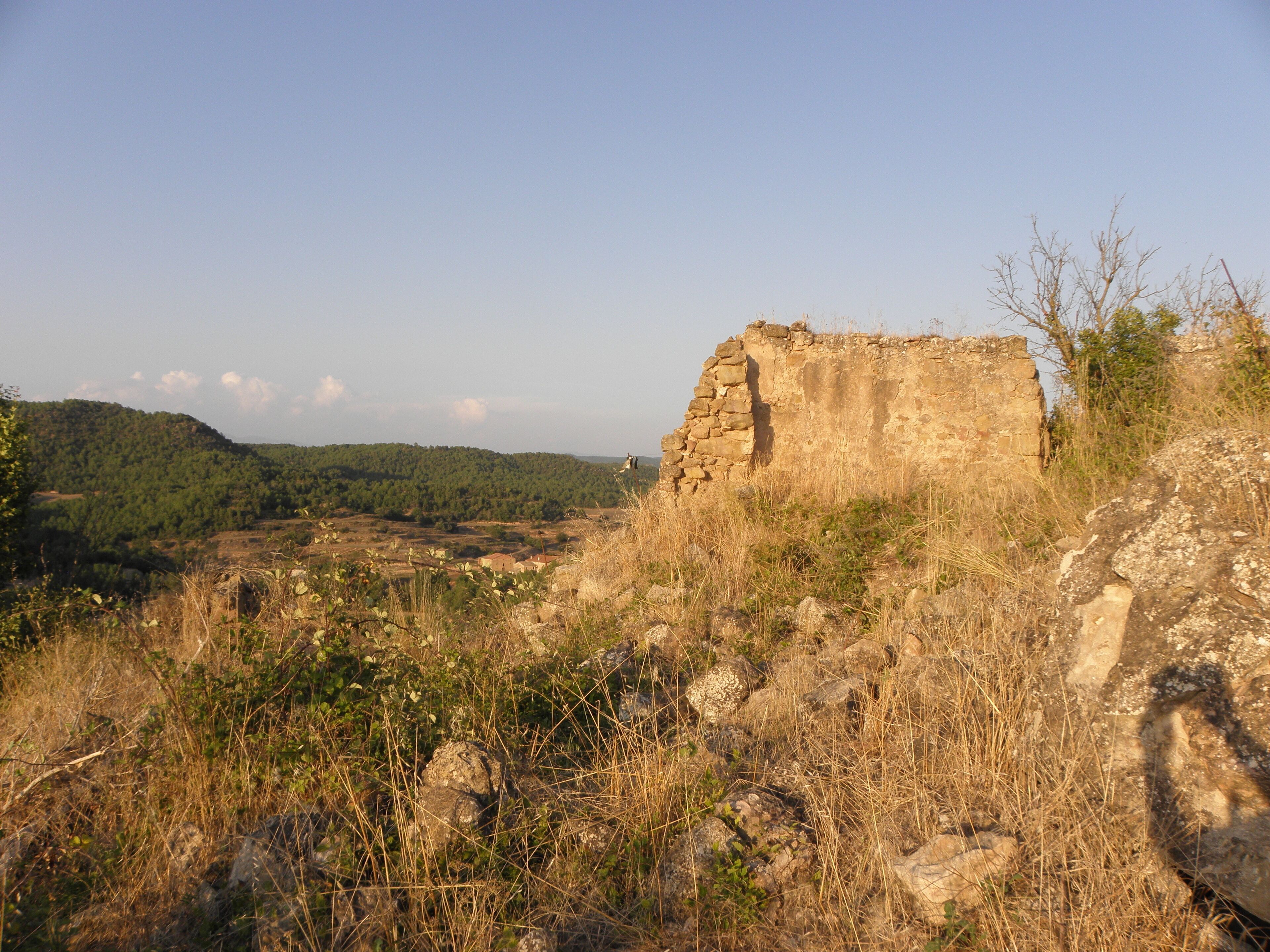 Runes del castell de Madrona (municipi de Pinell de Solsonès)