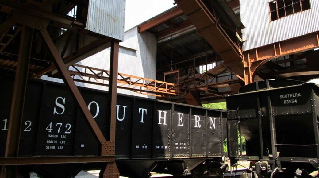 Blue Heron, also known as Mine 18, is an abandoned coal mining town and was a part of the Stearns Coal and Lumber Company's past operation. The Blue Heron mines operated from 1937, until December, 1962, when operations were no longer profitable. During that time, hundreds of people lived and worked in this isolated community on the banks of the Big South Fork River. Their story is the the story of Blue Heron.