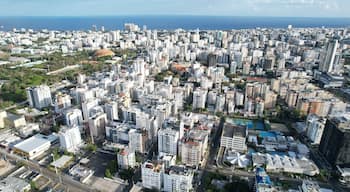 Santo Domingo aerial view in april 2023 during semana santa or easter holiday