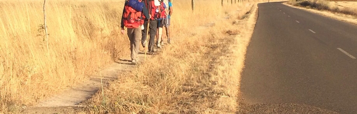 Follow the yellow arrows ever westward across the #meseta of the #camino de Santiago de Compstela, Spain or Way of St. James. I was honored to serve as hospitalera in this town's albergue for pilgrims. Ask me your camino questions! #trekking #hiking #explore #BvSExplore