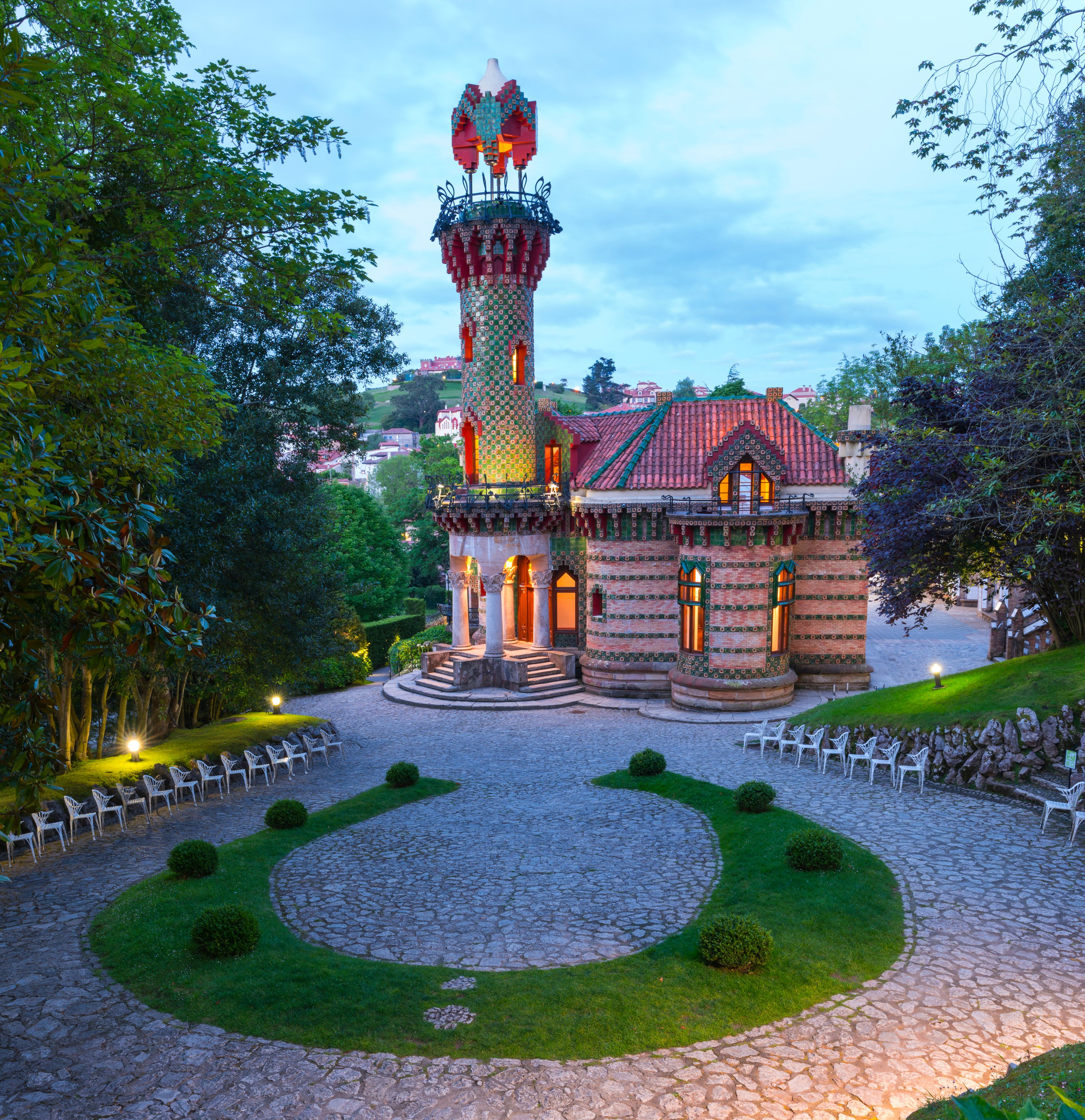 Villa El Capricho de Gaudí, designed by Antoni Gaudí, built in 1883-1885, Comillas, Cantabria, Spain, Europe