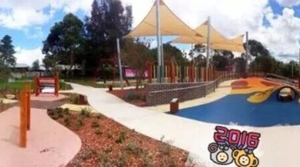 Lovely place to take your little one to go. Music tool, sand pit, slide fox, swing etc. also have fence then you don't have to worry about your little one will run away. You can have a birthday party , BBQ there, there will be a great place to be.