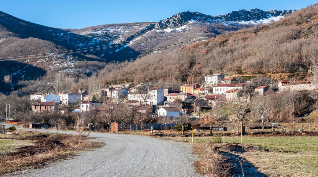 Views of Nocedo de Gordon, a small town in the municipality of La Pola de Gordon, in Leon Province, Spain