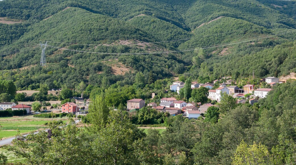 Views of Nocedo de Gordon, a small town in the municipality of La Pola de Gordon, in Leon Province, Spain