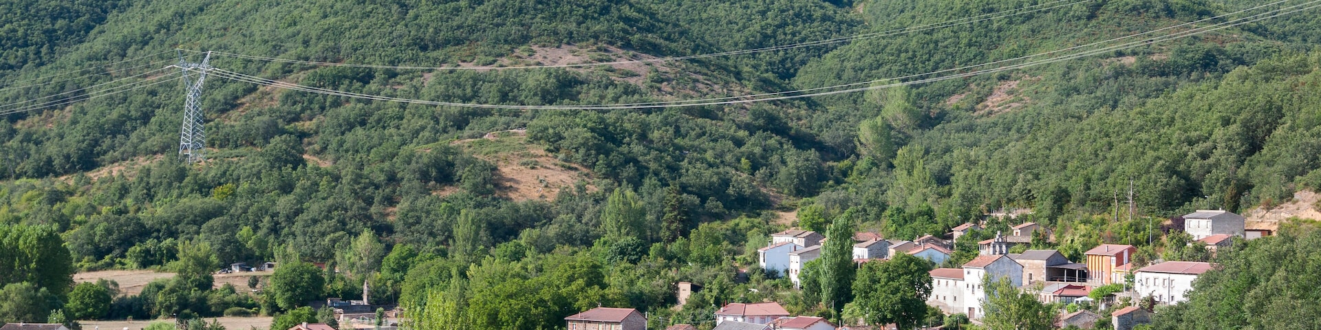 Views of Nocedo de Gordon, a small town in the municipality of La Pola de Gordon, in Leon Province, Spain