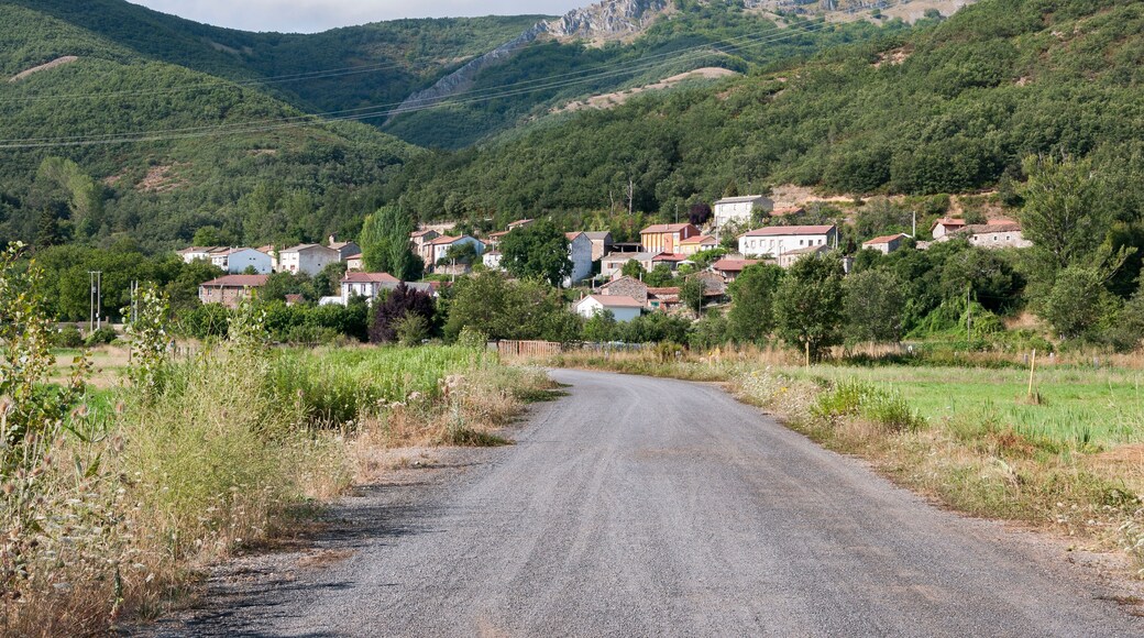 Views of Nocedo de Gordon, a small town in the municipality of La Pola de Gordon, in Leon Province, Spain