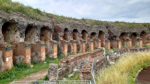 A short drive or bus from Caserta takes you here, where there is the ruins of a Roman Colosseum. The restaurant is fantastic, by the way.