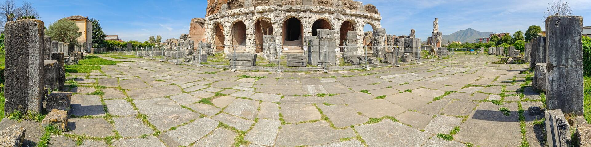Capua, Italy - built even before the Colosseum and probably a model for it, the Amphitheatre of Capua is one the best preserved amphitheatre of the Roman times