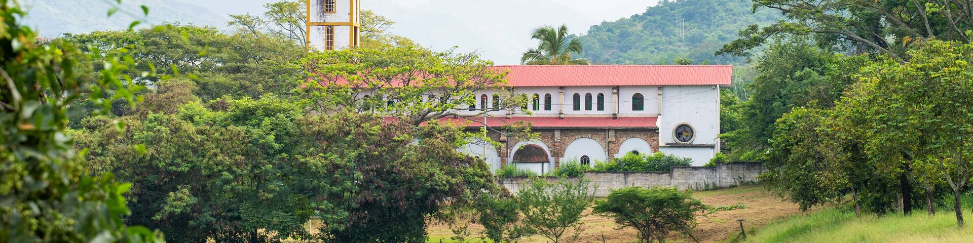 April 14, 2022 San Joaquín, La Mesa, Cundinamarca, Colombia. The San Joaquin church.