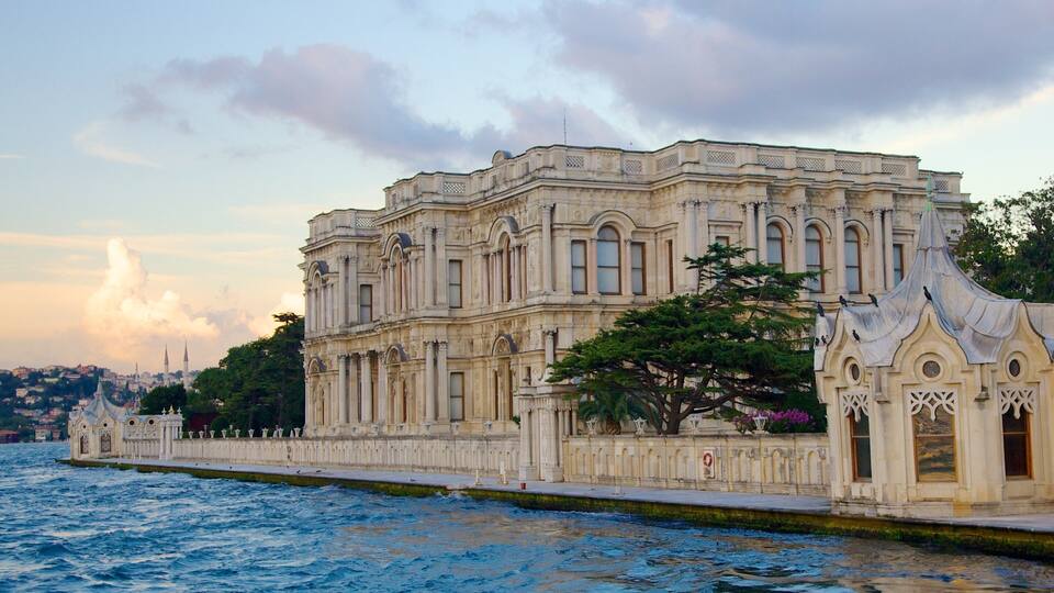 Bosphorus featuring heritage architecture, chateau or palace and general coastal views