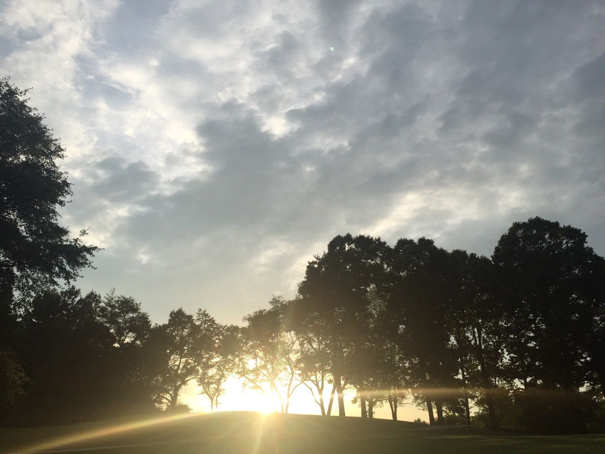 Sunset on the course