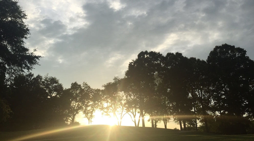 Sunset on the course