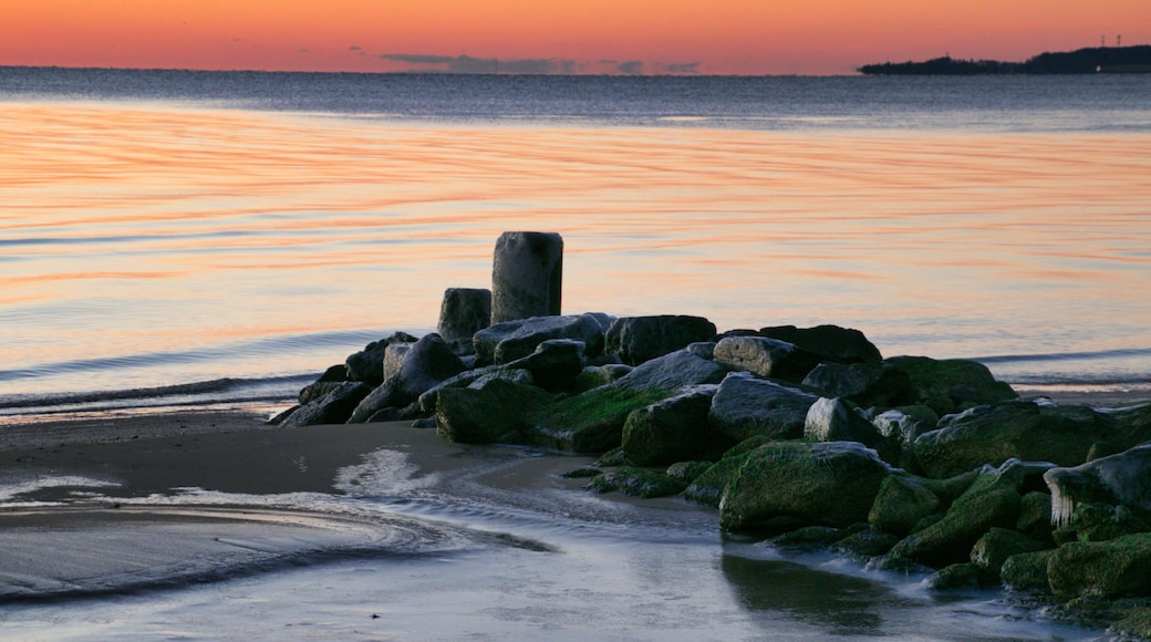winter time at driftwood beach, chesapeake ranch estates, lusby, maryland