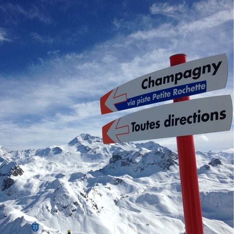 Wonderful day in La Plagne, French Alps