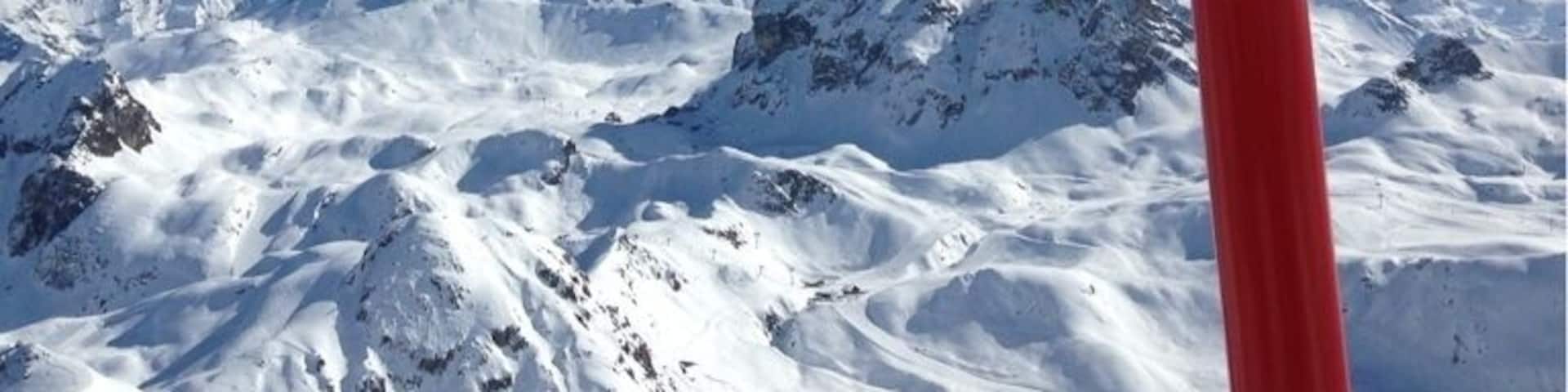 Wonderful day in La Plagne, French Alps