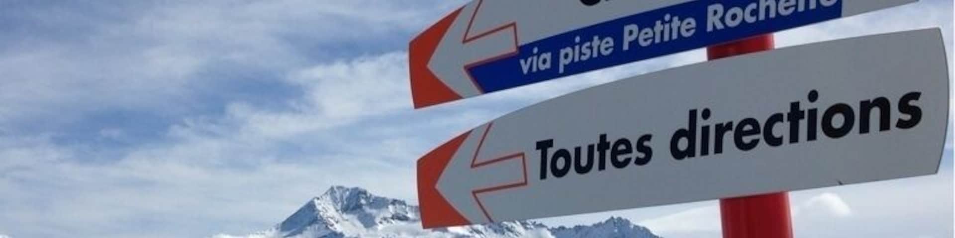 Wonderful day in La Plagne, French Alps