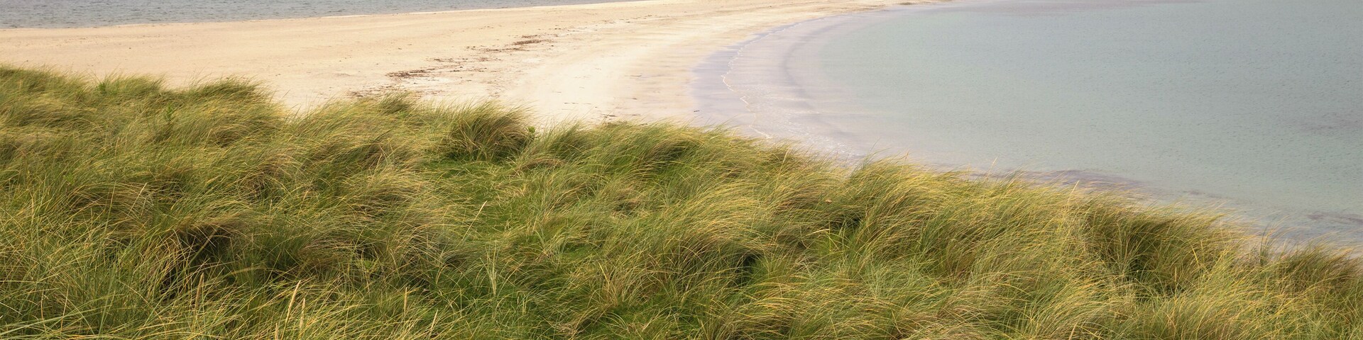 Tombolo linking St Ninian's Isle to the Shetland Mainland