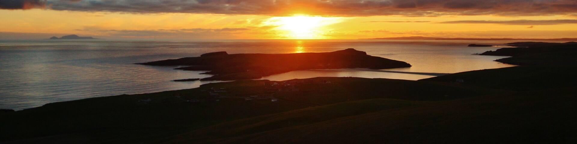 From Scousburgh Hill looking nor-west