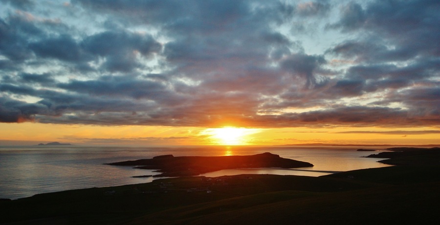 From Scousburgh Hill looking nor-west