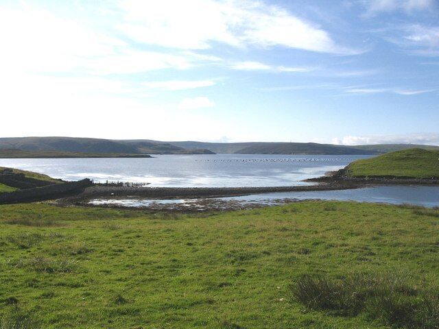 Ayre connecting Pund to Mainland, Lunna